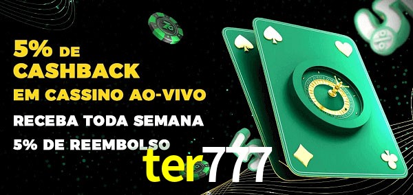 Promoções do cassino ao Vivo ter777